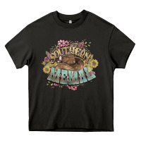 Asphalt southern memal western flowers Heavy Core Tee - NancyCooperArtShop