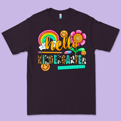 Hello Kindergarten Premium Tee Designed By Nancycooperartshop