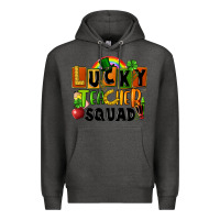 Charcoal Heather lucky teacher squad St. Patricks Day Premium Hoodie - FaDigitalArtStudio