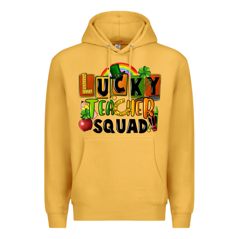 Lucky Teacher Squad St. Patricks Day Premium Hoodie by FaDigitalArtStudio | Teevron