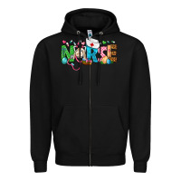 Black Easter Nurse Zipper Hoodie - BundleAndBundleShop
