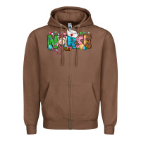 Chestnut Easter Nurse Zipper Hoodie - BundleAndBundleShop