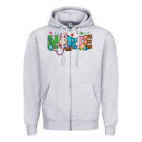 Heather Grey Easter Nurse Zipper Hoodie - BundleAndBundleShop