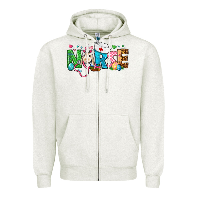 Easter Nurse Zipper Hoodie by BundleAndBundleShop | Teevron