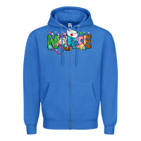 True Royal Easter Nurse Zipper Hoodie - BundleAndBundleShop