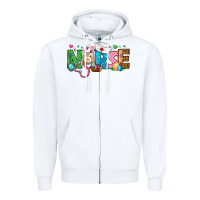 White Easter Nurse Zipper Hoodie - BundleAndBundleShop