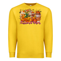 Lemon Thanks A Latte Autumn Vibes Premium Sweatshirt - CowhideDigitalArt