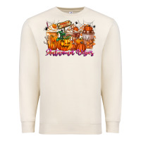 Sandshell Thanks A Latte Autumn Vibes Premium Sweatshirt - CowhideDigitalArt