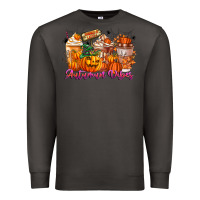 Smoke Thanks A Latte Autumn Vibes Premium Sweatshirt - CowhideDigitalArt