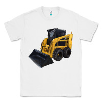 White Skid Steer Loader Classic Tee - LillyAllenDesigns