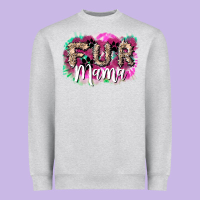 Fur Mama Mother's Day Heavyweight Sweatshirt Designed By Howdyjamesfarm