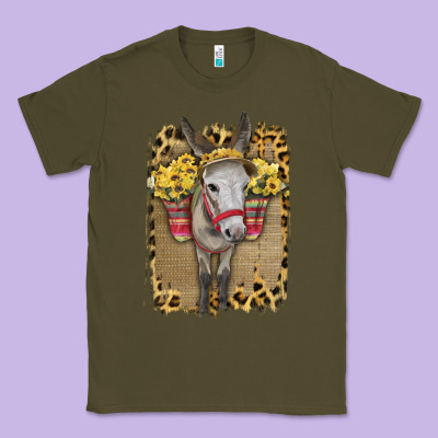 Donkey With Sunflowers Classic Tee Designed By Bettercallsaul