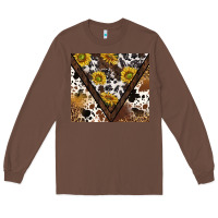 Chestnut western sunflowers and cowhide tumbler tbs Long Sleeve Tee - TumblerDesignByShophia