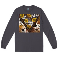 Smoke western sunflowers and cowhide tumbler tbs Long Sleeve Tee - TumblerDesignByShophia