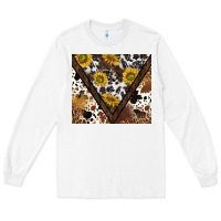 White western sunflowers and cowhide tumbler tbs Long Sleeve Tee - TumblerDesignByShophia