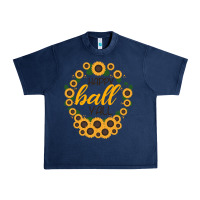 Navy Happy Fall Sunflowers Urban Heavy Tee - Bettercallsaul