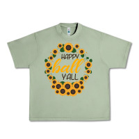 Oil Green Happy Fall Sunflowers Urban Heavy Tee - Bettercallsaul