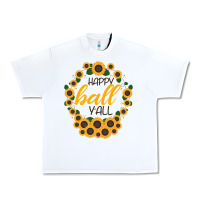 White Happy Fall Sunflowers Urban Heavy Tee - Bettercallsaul