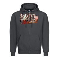 Smoke love baseball Zipper Hoodie - FaDigitalArtStudio