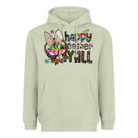 Matcha Happy Easter Y'all Heavyweight Hoodie - CowhideDigitalArt