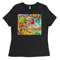 Black school elements Ladies Tee - NancyCooperArtShop