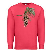 Cardinal white pine cone Premium Sweatshirt - LillyAllenDesigns