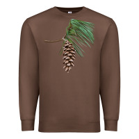 Chestnut white pine cone Premium Sweatshirt - LillyAllenDesigns