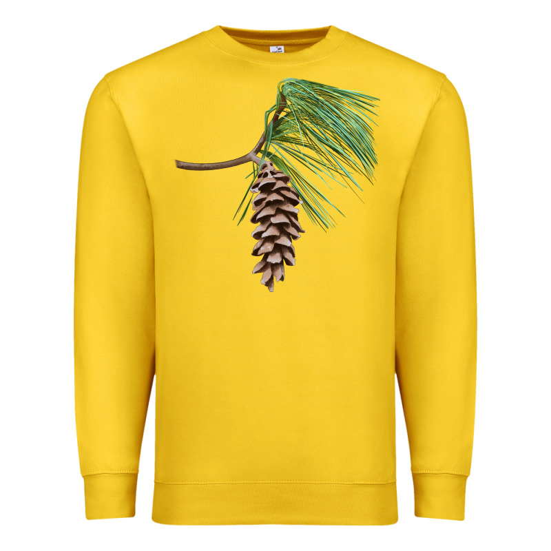 White Pine Cone Premium Sweatshirt by LillyAllenDesigns | Teevron