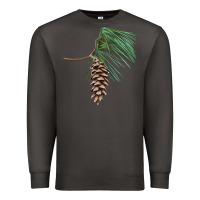 Smoke white pine cone Premium Sweatshirt - LillyAllenDesigns