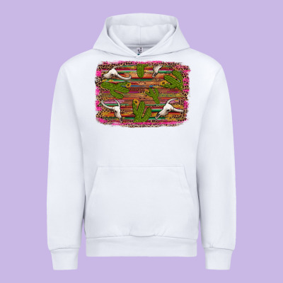 Cinco De Mayo Bullskull And Cactus Urban Hoodie Designed By Artiststas