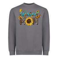 Storm Blessed mom sunflower butterfly mother's day Heavyweight Sweatshirt - HowdyJamesFarm