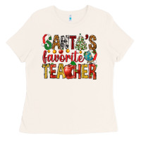 Bone santas favorite teacher Ladies Tee - NancyCooperArtShop