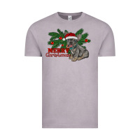 Vintage Zinc merry christmas french bulldog Vintage Tee - RanaPortraitStore