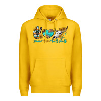 Lemon peace love bull skull bbs Premium Hoodie - BundleAndBundleShop