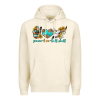 Tofu peace love bull skull bbs Premium Hoodie - BundleAndBundleShop