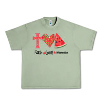 Oil Green Faith Love Watermelon Urban Heavy Tee - Bettercallsaul