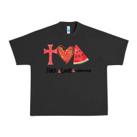 Pigment Black Faith Love Watermelon Urban Heavy Tee - Bettercallsaul