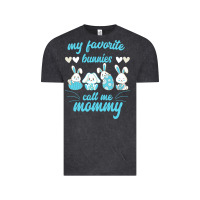 Vintage Black My Favorite Bunnies Call Me Mommy Vintage Tee - Bettercallsaul