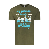 Vintage Olive My Favorite Bunnies Call Me Mommy Vintage Tee - Bettercallsaul