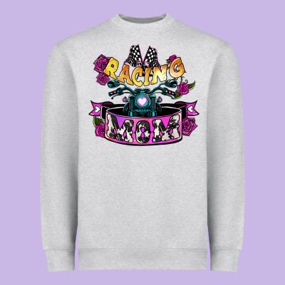 Racing Mom Mother's Day Heavyweight Sweatshirt Designed By Howdyjamesfarm