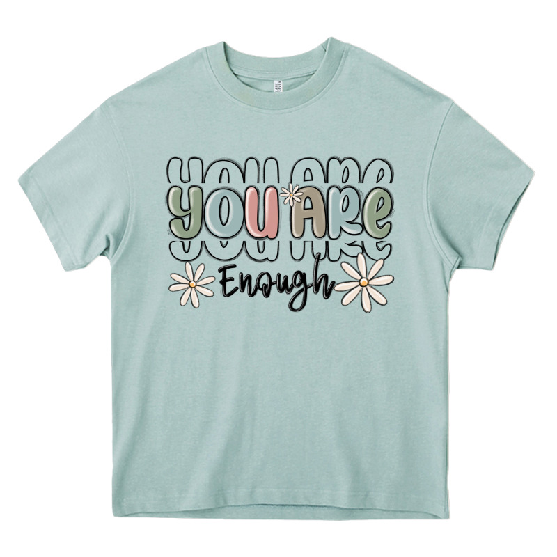 You Are Enough Heavy Core Tee by MaliasSmallBusiness | Teevron