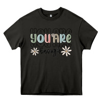 Asphalt you are enough Heavy Core Tee - MaliasSmallBusiness