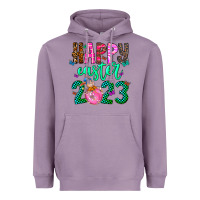 Lavender Happy Easter Heavyweight Hoodie - CowhideDigitalArt