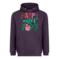 Plum Happy Easter Heavyweight Hoodie - CowhideDigitalArt