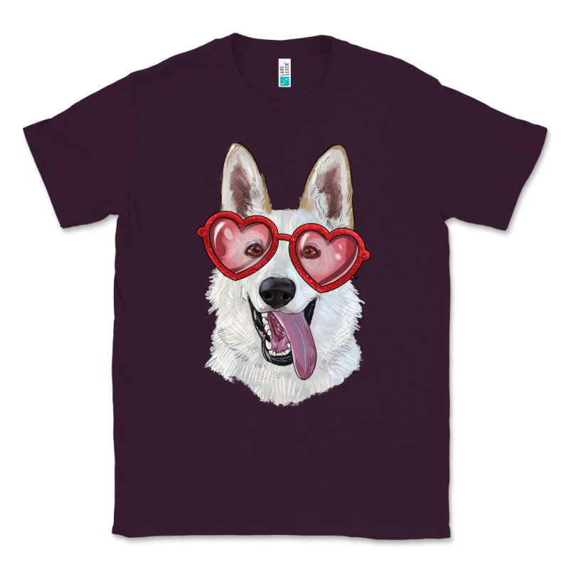 White Shepherd With Love Glasses Classic Tee by RanaPortraitStore | Teevron