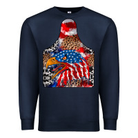 Navy America Premium Sweatshirt - CowhideDigitalArt