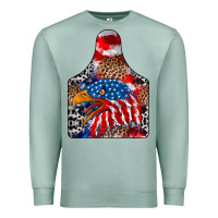 Seafoam America Premium Sweatshirt - CowhideDigitalArt