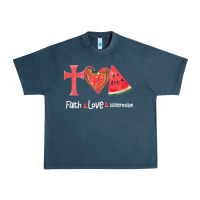 Midnight Navy Faith Love Watermelon Urban Heavy Tee - Bettercallsaul