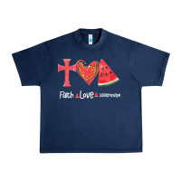 Navy Faith Love Watermelon Urban Heavy Tee - Bettercallsaul