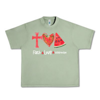 Oil Green Faith Love Watermelon Urban Heavy Tee - Bettercallsaul